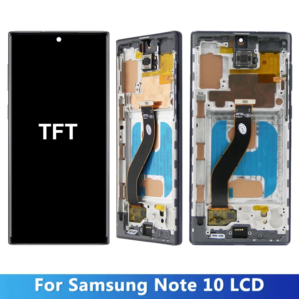 Note 10 ORI AMOLED TFT Screen, For Samsung Galaxy Note10 LCD Display N970F Touch Screen Replacement For Samsung Note10 Display