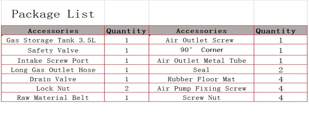 Air Storage Tank  4 Holes Air Tank AS18B AS186 Model Air Pump 3.5L Air Compressor Spray Pump Tattoo Spraying Air Compressor Tank