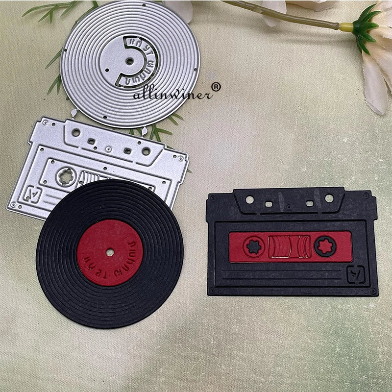 Audio Tape cassette music Metal Cutting Dies Stencils Die Cut for DIY Scrapbooking Album Paper Card Embossing