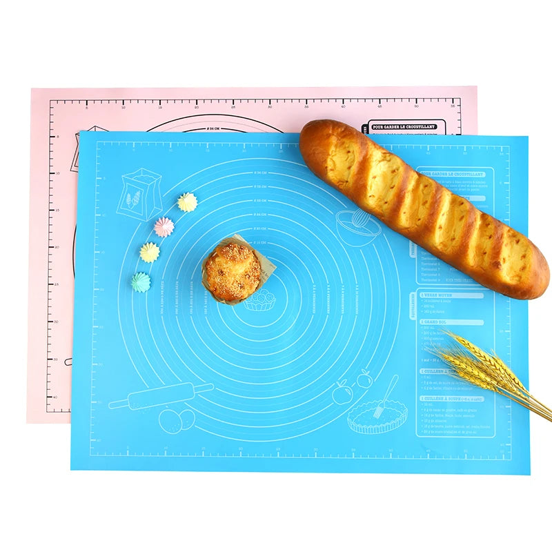 60x45cm Silicone Mat Non-stick Kneading Dough Mat Cake Pastry Baking Tools Kitchen Cooking Accessories Rolling Dough Pads Sheets