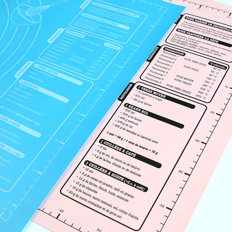 60x45cm Silicone Mat Non-stick Kneading Dough Mat Cake Pastry Baking Tools Kitchen Cooking Accessories Rolling Dough Pads Sheets