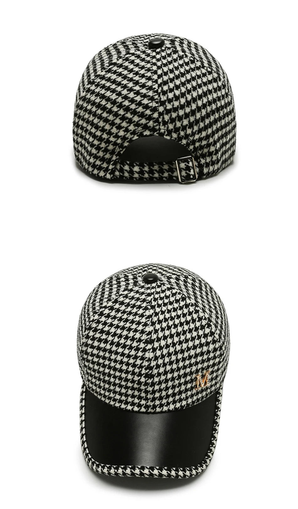 FS Luxury Brand Baseball Caps For Men Khaki Brown Plaid Trucker Hat British Houndstooth Women Designer Cap Casquette Homme 2025