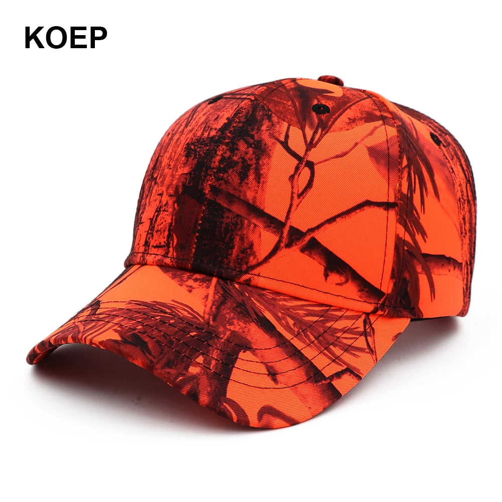 KOEP New Outdoor Jungle Fishing Baseball Hat Cap Man Camouflage Hunting Hat Casquette Bone Cotton Rucker Camo Snapback Dad Caps