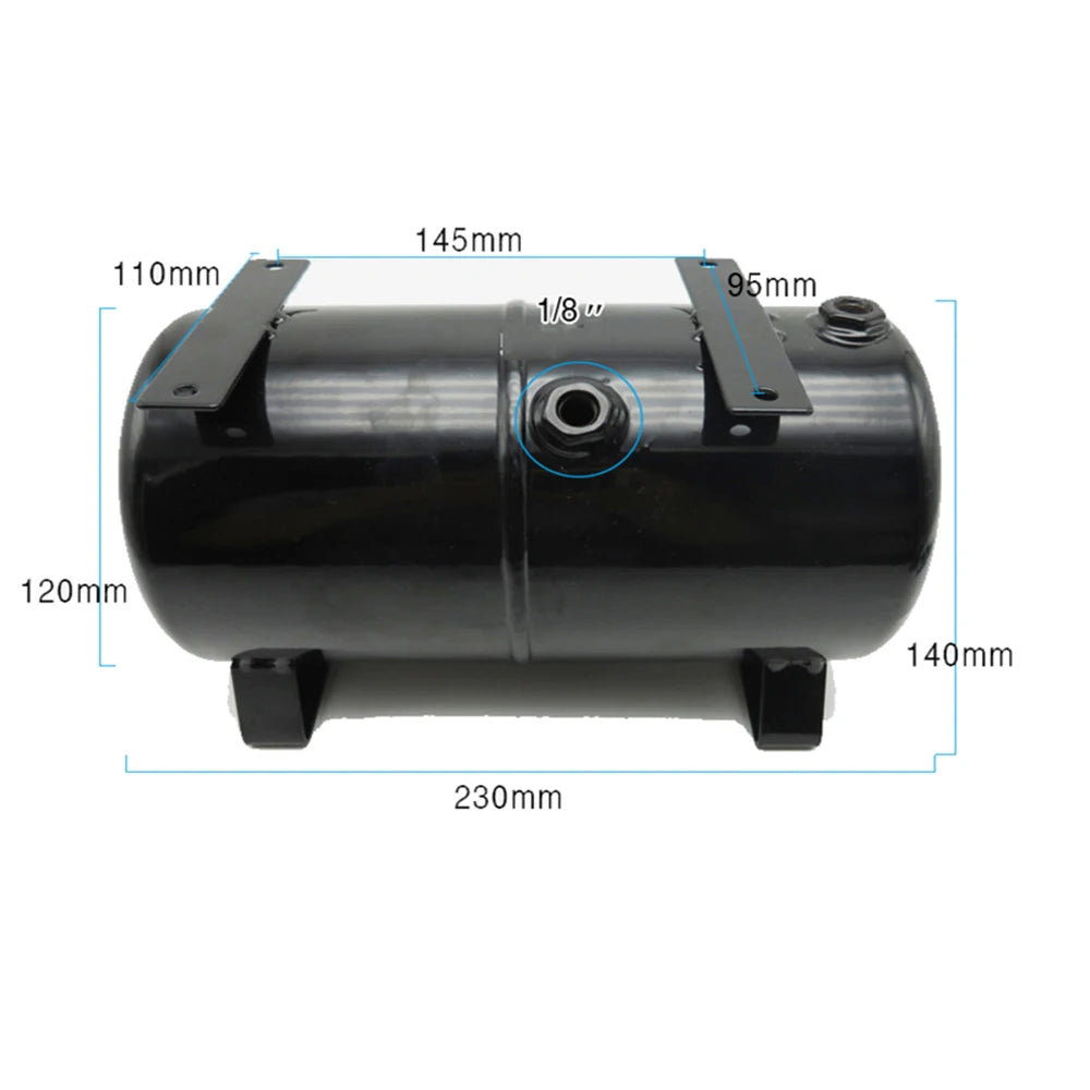 Air Storage Tank  4 Holes Air Tank AS18B AS186 Model Air Pump 3.5L Air Compressor Spray Pump Tattoo Spraying Air Compressor Tank