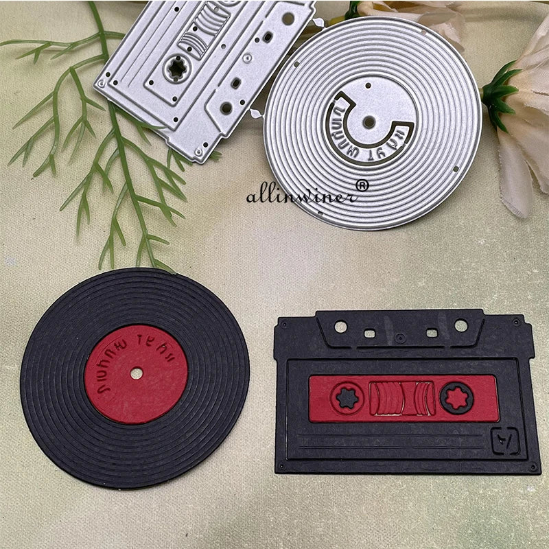 Audio Tape cassette music Metal Cutting Dies Stencils Die Cut for DIY Scrapbooking Album Paper Card Embossing