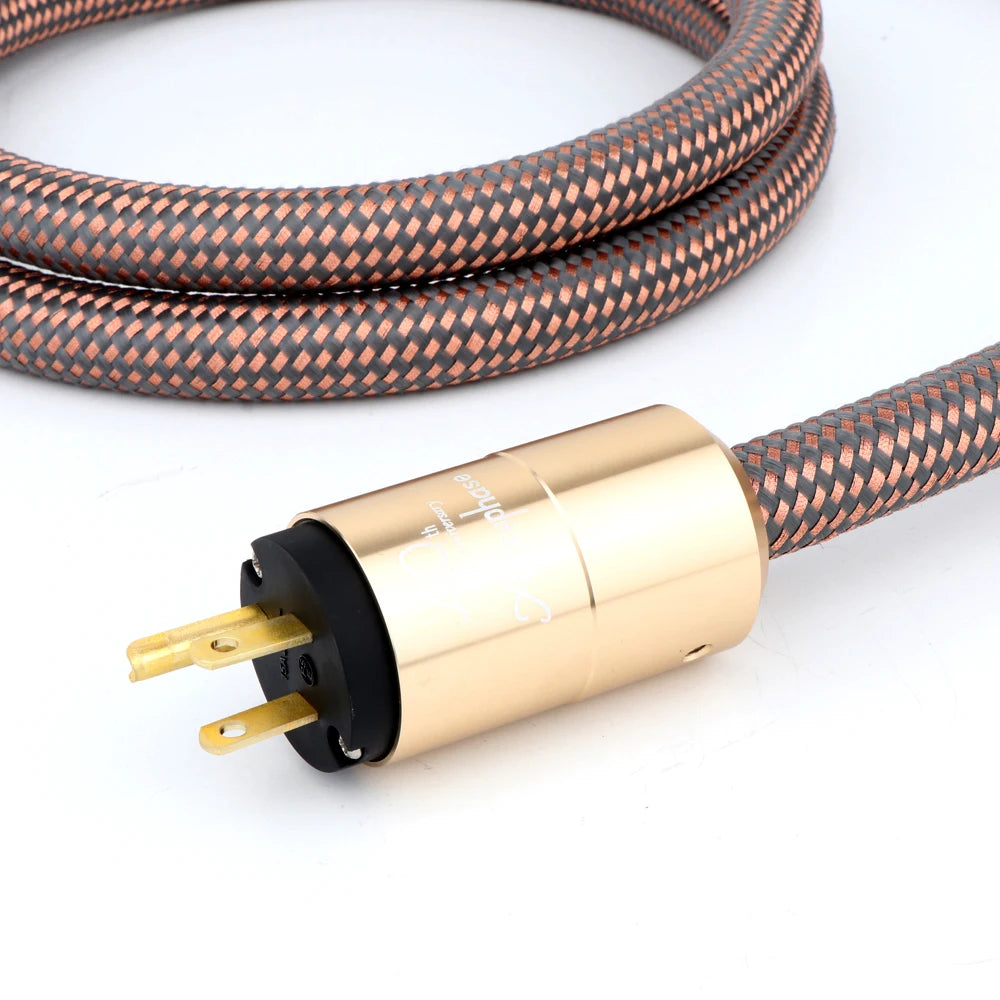 Accuphase Power Cable HI End Schuko Power Cord CD Amplifier Amp EU Version Plug Cable Hifi AC Mains EU Schuko Power Line