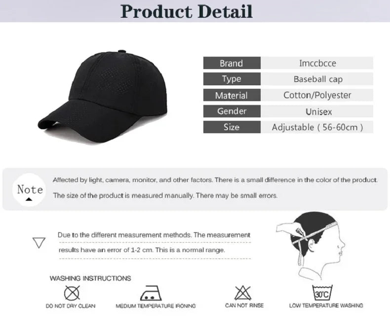 Summer Outdoor Sport Baseball Caps for Women and Men Breathable Mesh Snapback Hats Casquette Bone Fashion Casual Trucker Sun Hat