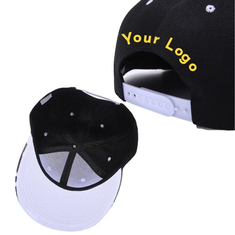 Custom Logo Springback Cap Embroidery Baseball Caps Team Personalized Hats Design Sorority Cap Gift Men Women Hip Hop Hat