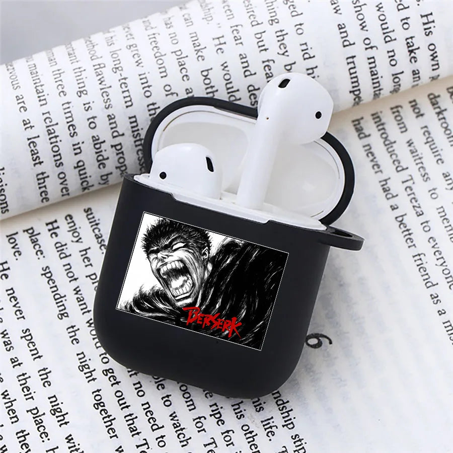 Anime Berserk Earphone Case for Apple Airpods 1 2 3 Pro 2 Guts Griffith Protective Berserk Airpods Case