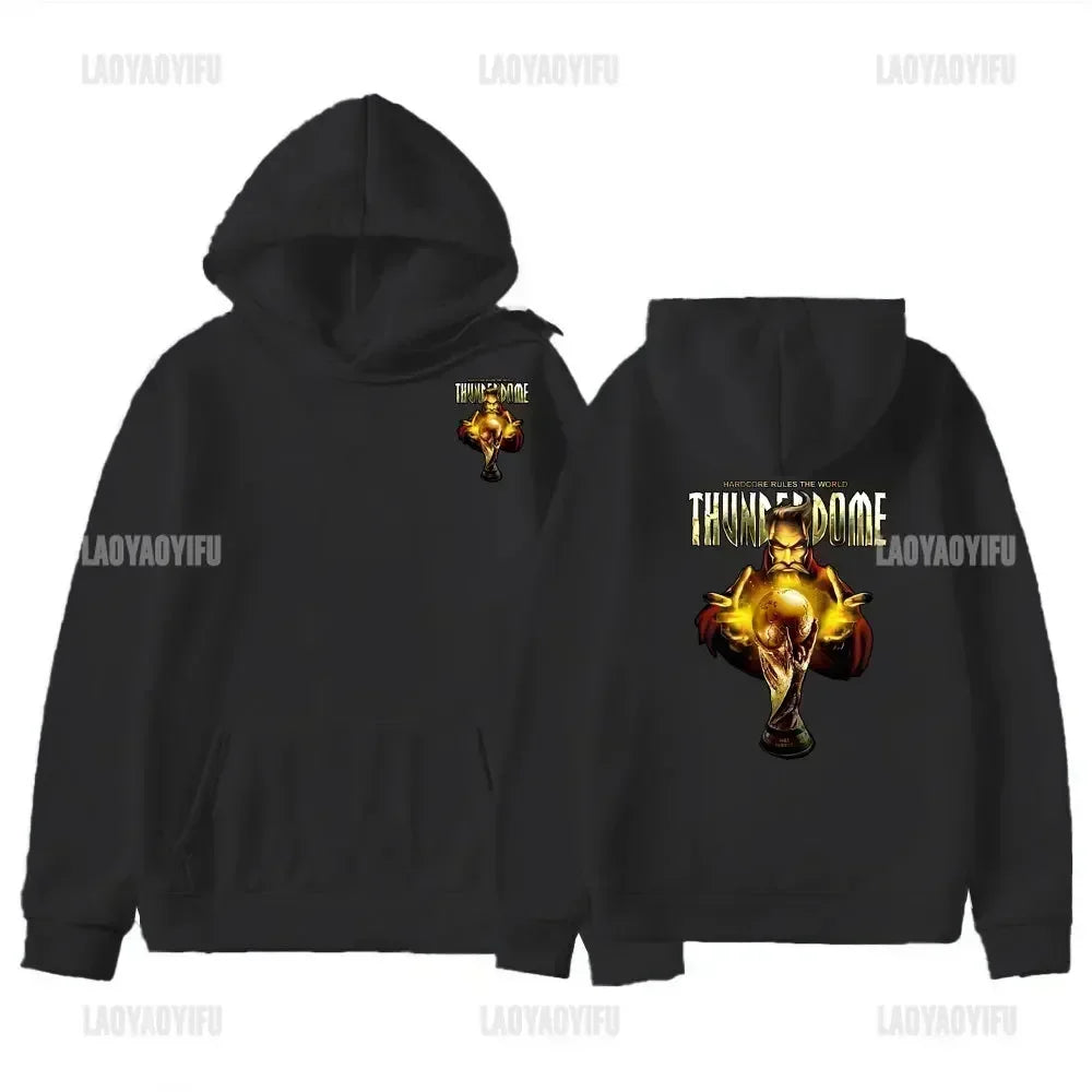 2025 Funny Thunderdome Hoodie Men Women Hoodies  Tops Autumn Long Sleeve Camiseta Hombre Black Pullovers Casual Streetwear