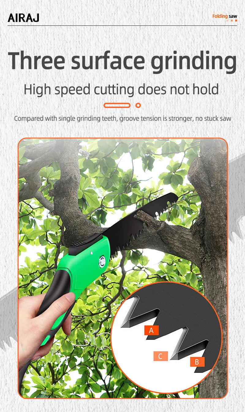 AIRAJ Multifunctional Folding Saw Woodworking Saws Cutting Wood Tool Professional Home Cut Handsaw Hacksaw Carpentry Hand Tools