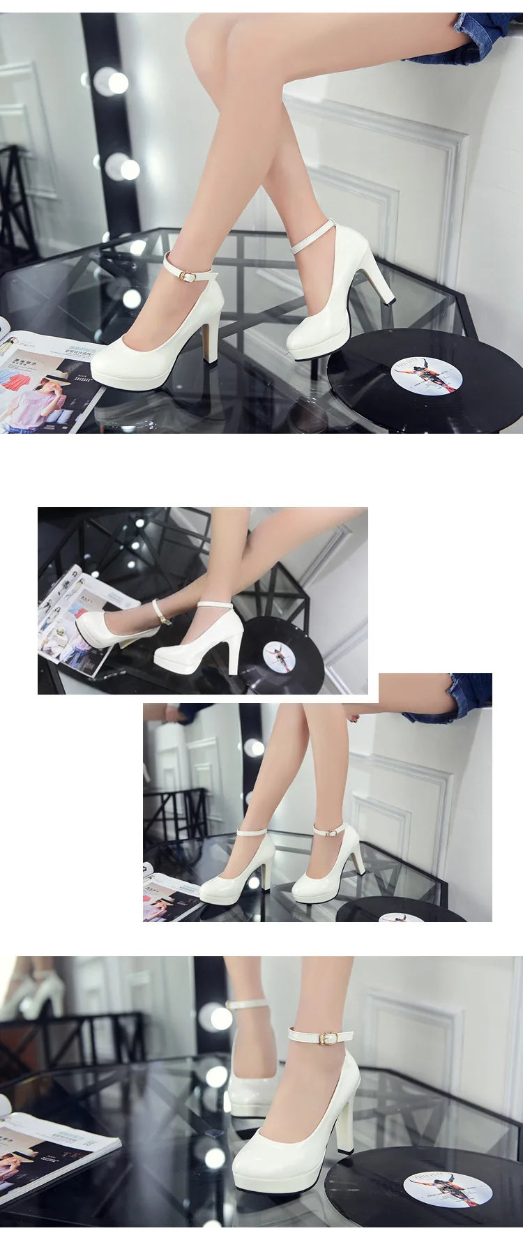 Comemore Women Super High Heels Sandals Summer 2024 Women's Dress Platform Pumps Shoes Elegant Heel White Ladies Shoe Fashion