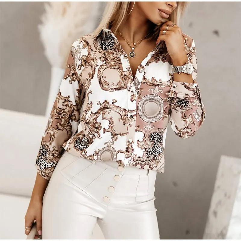 Vintage Blouse Shirt Silk Tops Elegant Long Sleeve Loose Womens Blouses Camisas De Mujer Spring Autumn Streetwear Women Clothes