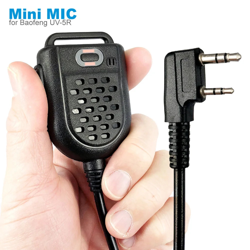 Mini PTT Shoulder Speaker Mic Microphone For KENWOOD TK-3107 BAOFENG UV-5R 10R 13 16 17 18 21 Pro BF-888s T20 F22 Walkie Talkie