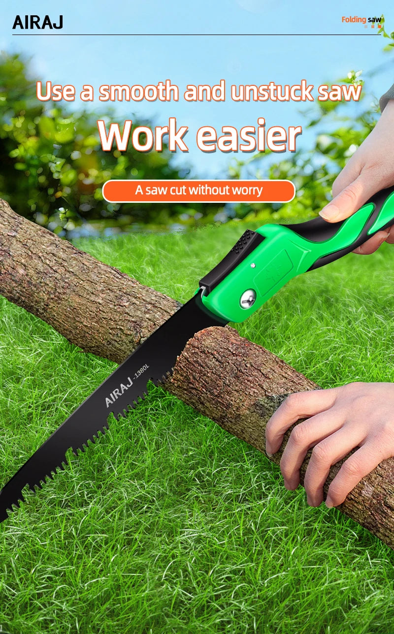 AIRAJ Multifunctional Folding Saw Woodworking Saws Cutting Wood Tool Professional Home Cut Handsaw Hacksaw Carpentry Hand Tools