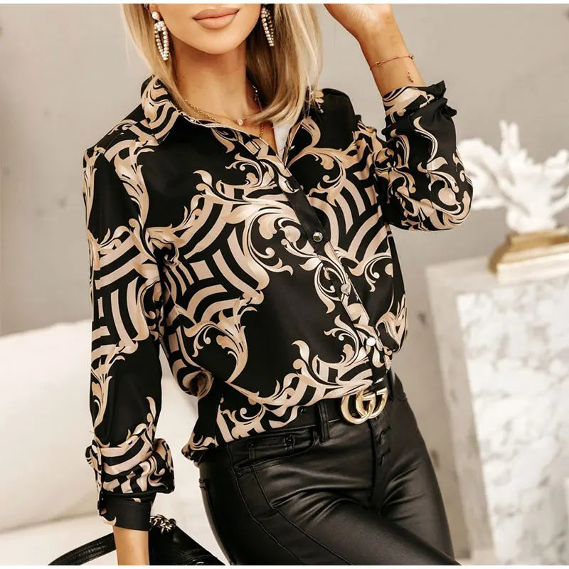 Vintage Blouse Shirt Silk Tops Elegant Long Sleeve Loose Womens Blouses Camisas De Mujer Spring Autumn Streetwear Women Clothes