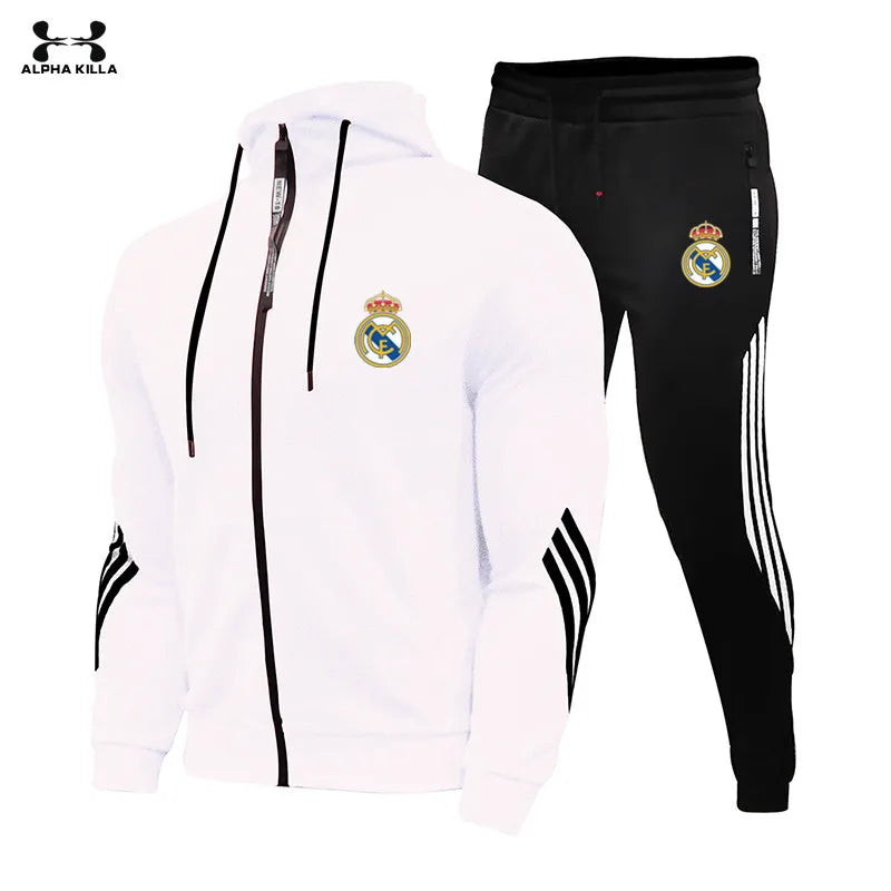 2025  New  Atmosphere Spring And  Autumn  Men's  Sports Suit Sportswear 2 Men's Sweatshirt + Pants Men's  Street Wear  Suit Coat