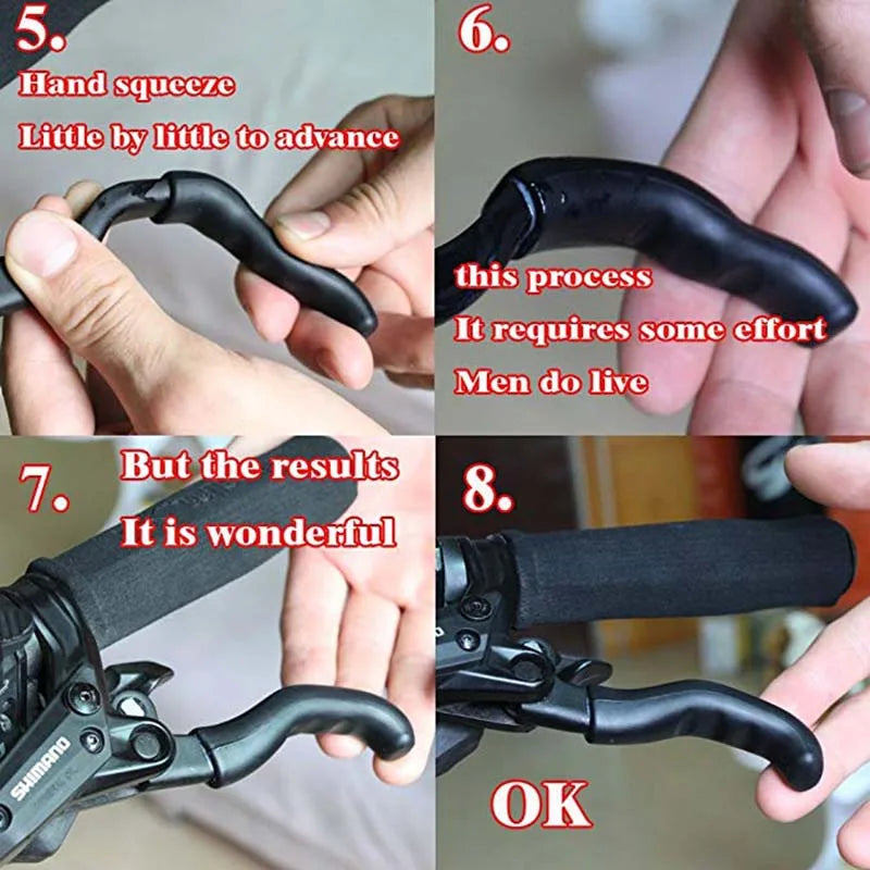 2Pcs Universal Silicone Gel Brake Handle Lever Cover Bike Cycling Protection Cover Protector Sleeve Fixed Gear Mountain Road