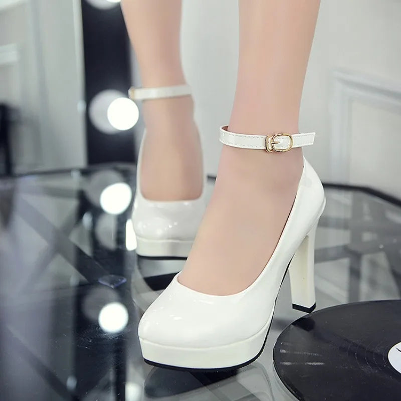 Comemore Women Super High Heels Sandals Summer 2024 Women's Dress Platform Pumps Shoes Elegant Heel White Ladies Shoe Fashion