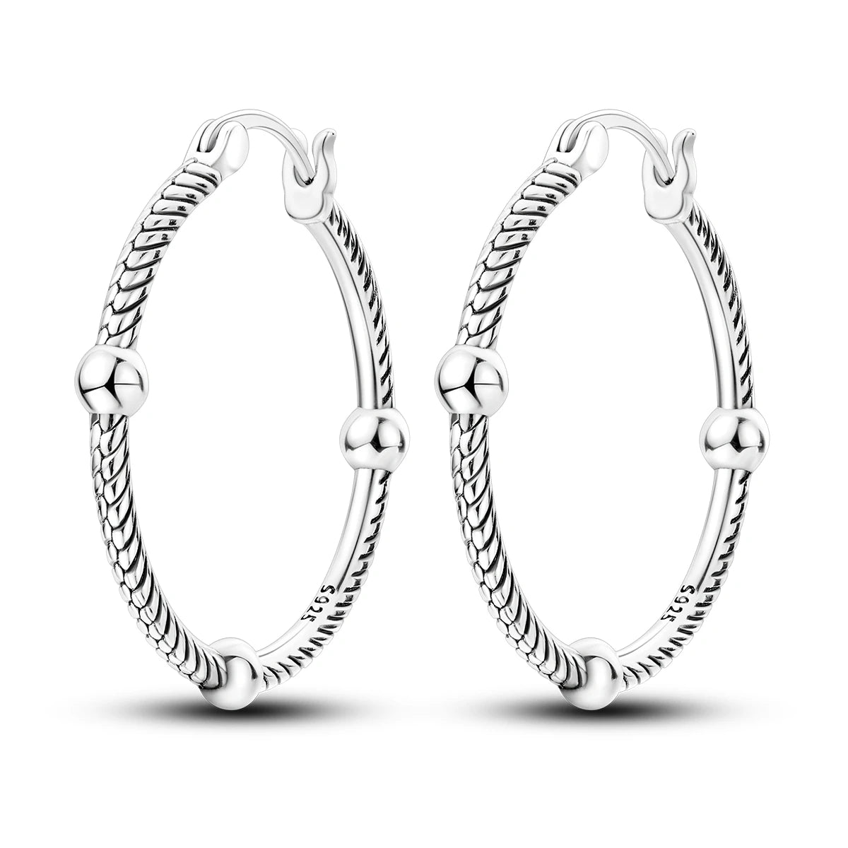 Hot Sale 925 Sterling Silver Heart Earrings Fit Original Charms Hoop Earrings For Women girls Stud Earring Fine Jewelry Gifts