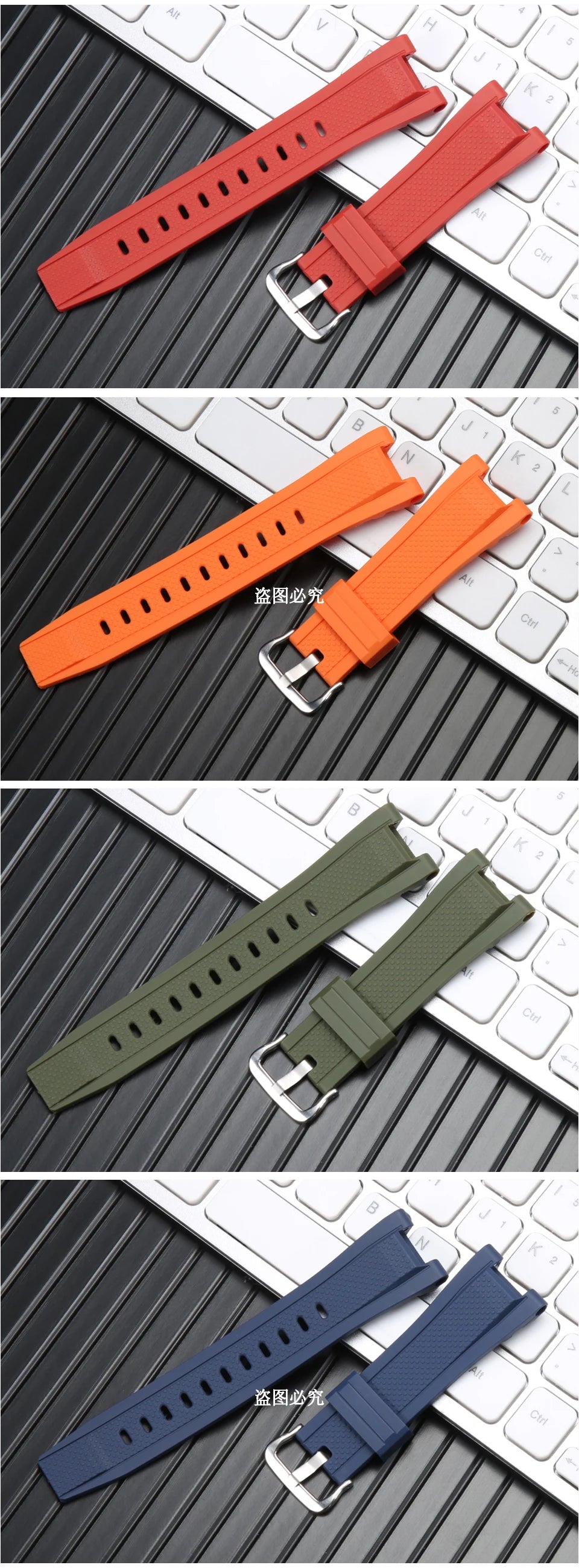 Rubber Strap Suitable for Casio G-Shock GST-B100 W300 210 400G S130 S330 Men's Resin Watch Band Waterproof Watch Accessories