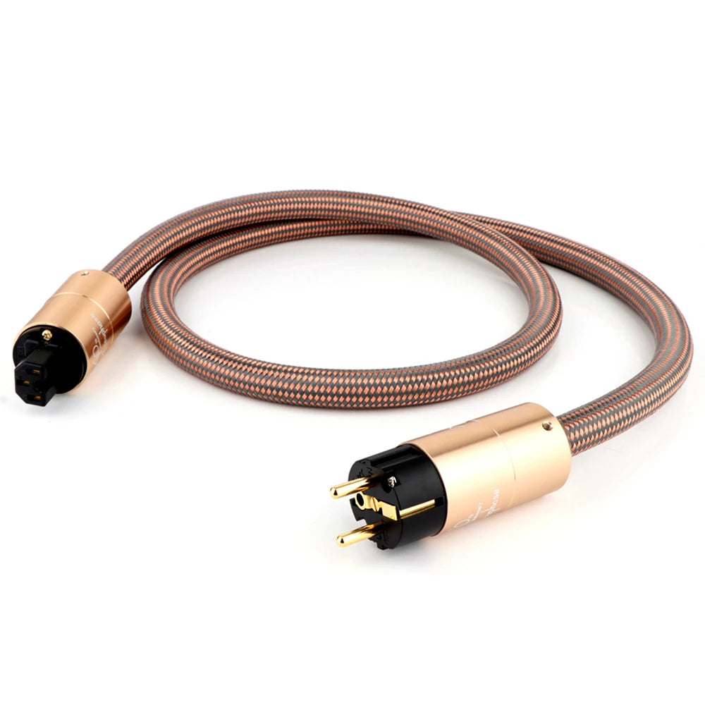 Accuphase Power Cable HI End Schuko Power Cord CD Amplifier Amp EU Version Plug Cable Hifi AC Mains EU Schuko Power Line