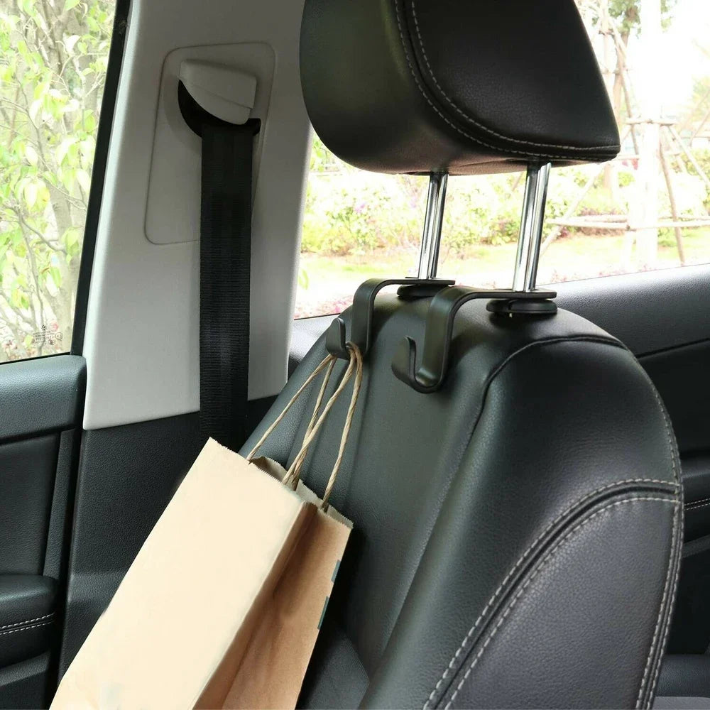 4/2/1 PCS Car Seat Headrest Hook for Auto Rear Seat Organizer Hanger Storage Holder for Handbag Purse Bags Clothes Coats