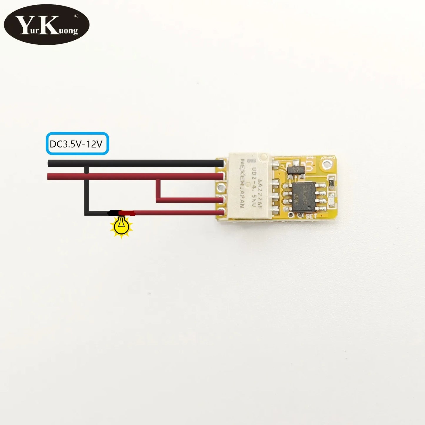 Push Button Mini Relay Contact RF Wireless Switches3.7v4.2v5v6v7.4v9v12v 433 Smart Home Mirco Tiny RF Momentary Remote Switches