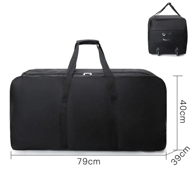 Foldable Traveling Wheeled Bags Unisex Universal Travel Bag with Wheel Large Capacity Luggage Storage Handbag Waterproof XM135