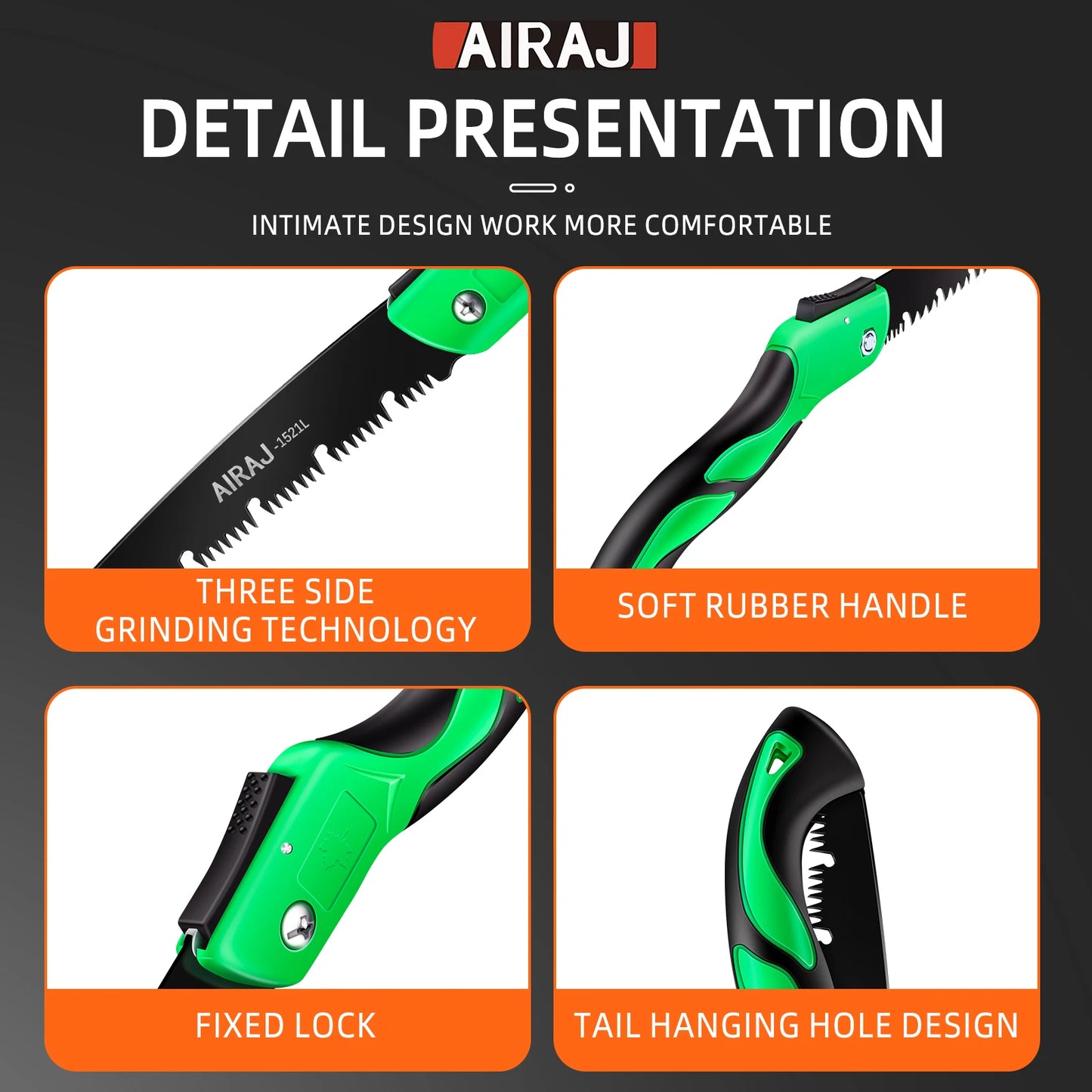 AIRAJ Multifunctional Folding Saw Woodworking Saws Cutting Wood Tool Professional Home Cut Handsaw Hacksaw Carpentry Hand Tools