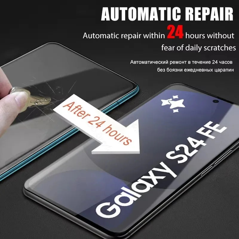 8Pcs Tpu Film For Samsung Galaxy S25 S24 S23 S22 Ultra Plus Screen Protector S21 S20 FE S10 Lite Note 20 10 S10E S24FE 5G S 25