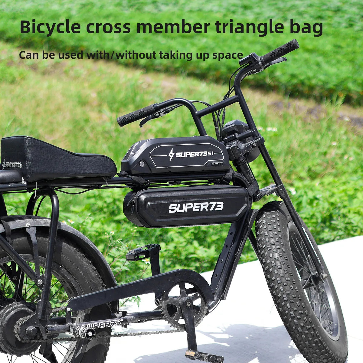 Backpack Carrier Saddle Bag Front Beam Storage Frame Tool Cavalry Electric bicycle for Super73 Super 73 S1 S2 RX Y1 Universal