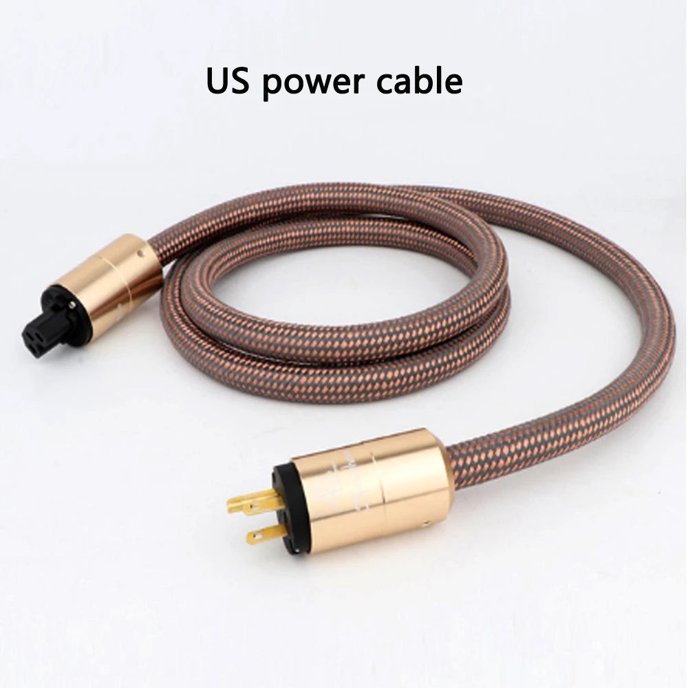 Accuphase Power Cable HI End Schuko Power Cord CD Amplifier Amp EU Version Plug Cable Hifi AC Mains EU Schuko Power Line