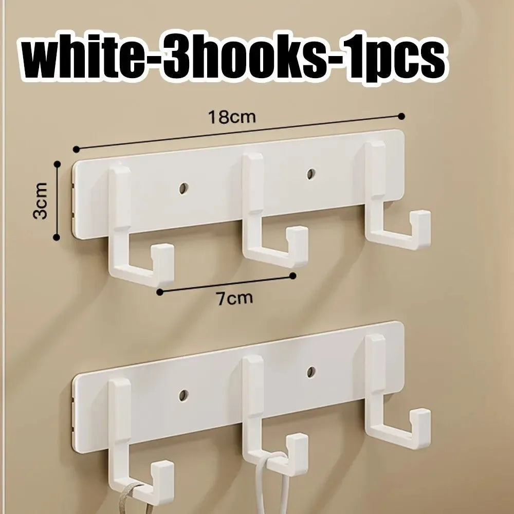 Wholesale of door hooks, space aluminum, non perforated bathroom hooks, bedroom storage, clothes hanger hooks, wall clothes hook