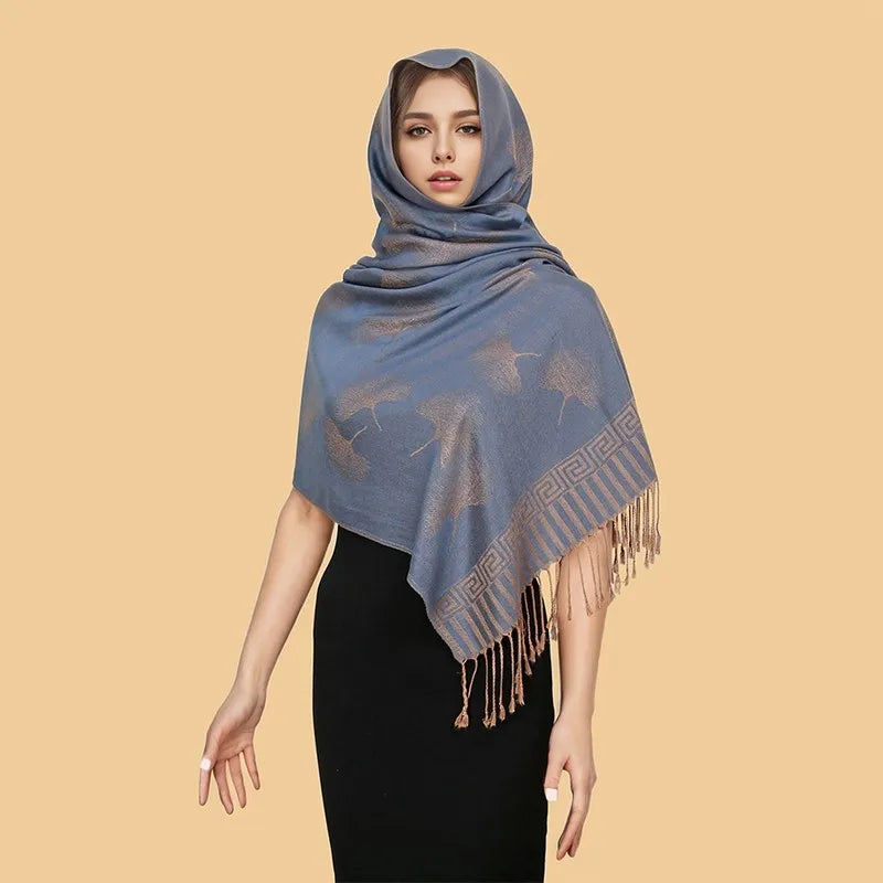 2024 Luxury Thick Cashmere Scarf Women Print New Wraps Pashmina Travel Poncho Warm Blanket Winter Bufanda Shawl Female Stoles