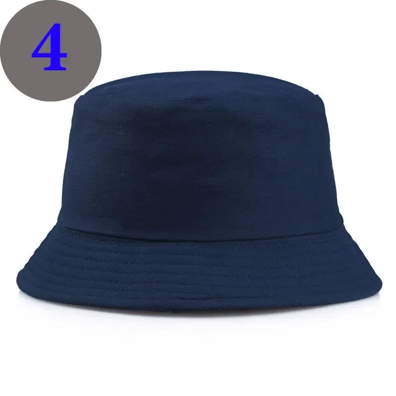 Unisexe Reversible Bucket Hats Man Women Cotton Fisherman Cap Girl Boy Daily Vacation Chapeau Bob Casquette Gorras