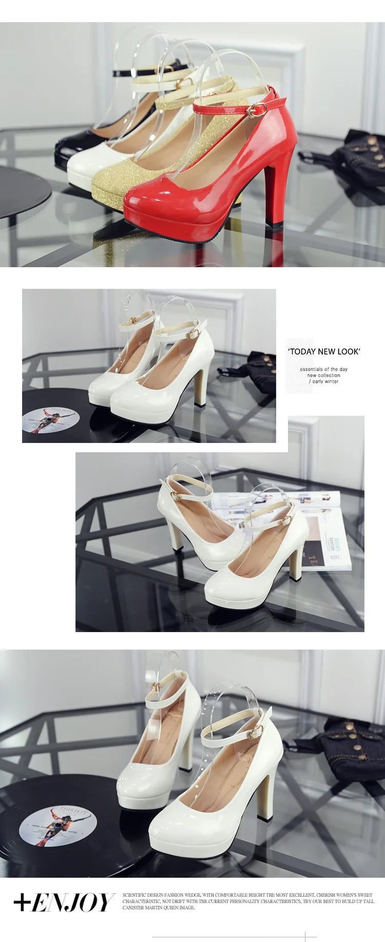 Comemore Women Super High Heels Sandals Summer 2024 Women's Dress Platform Pumps Shoes Elegant Heel White Ladies Shoe Fashion