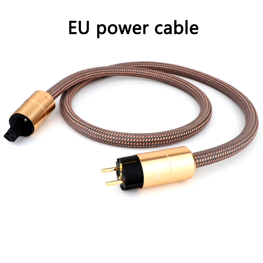 Accuphase Power Cable HI End Schuko Power Cord CD Amplifier Amp EU Version Plug Cable Hifi AC Mains EU Schuko Power Line