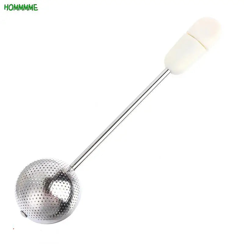 Double Ear Spice Infuser Filter Loose Leaf With Drip Bowl Tea Strainer Tea With Double Wing Handles Stainless Steel Kitchen Tool