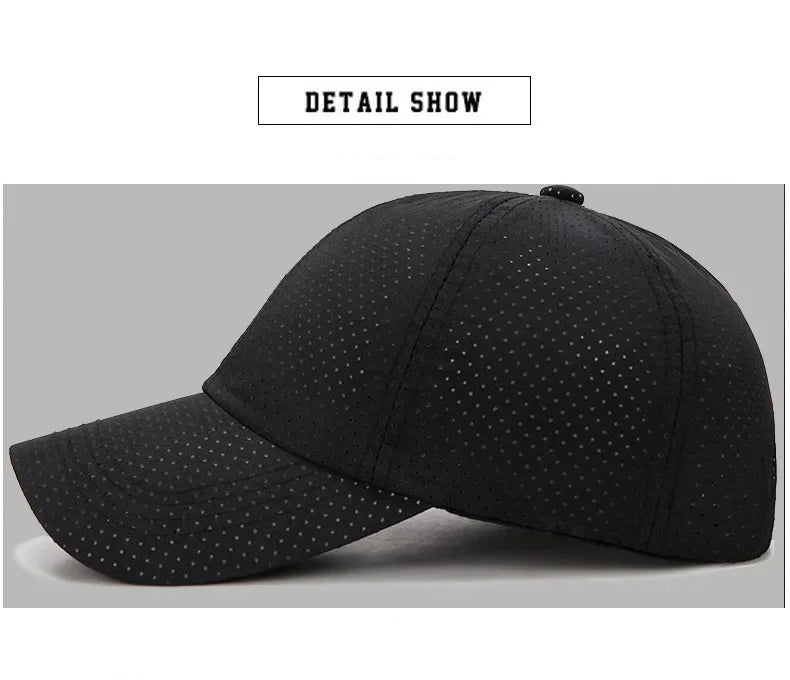 Summer Outdoor Sport Baseball Caps for Women and Men Breathable Mesh Snapback Hats Casquette Bone Fashion Casual Trucker Sun Hat