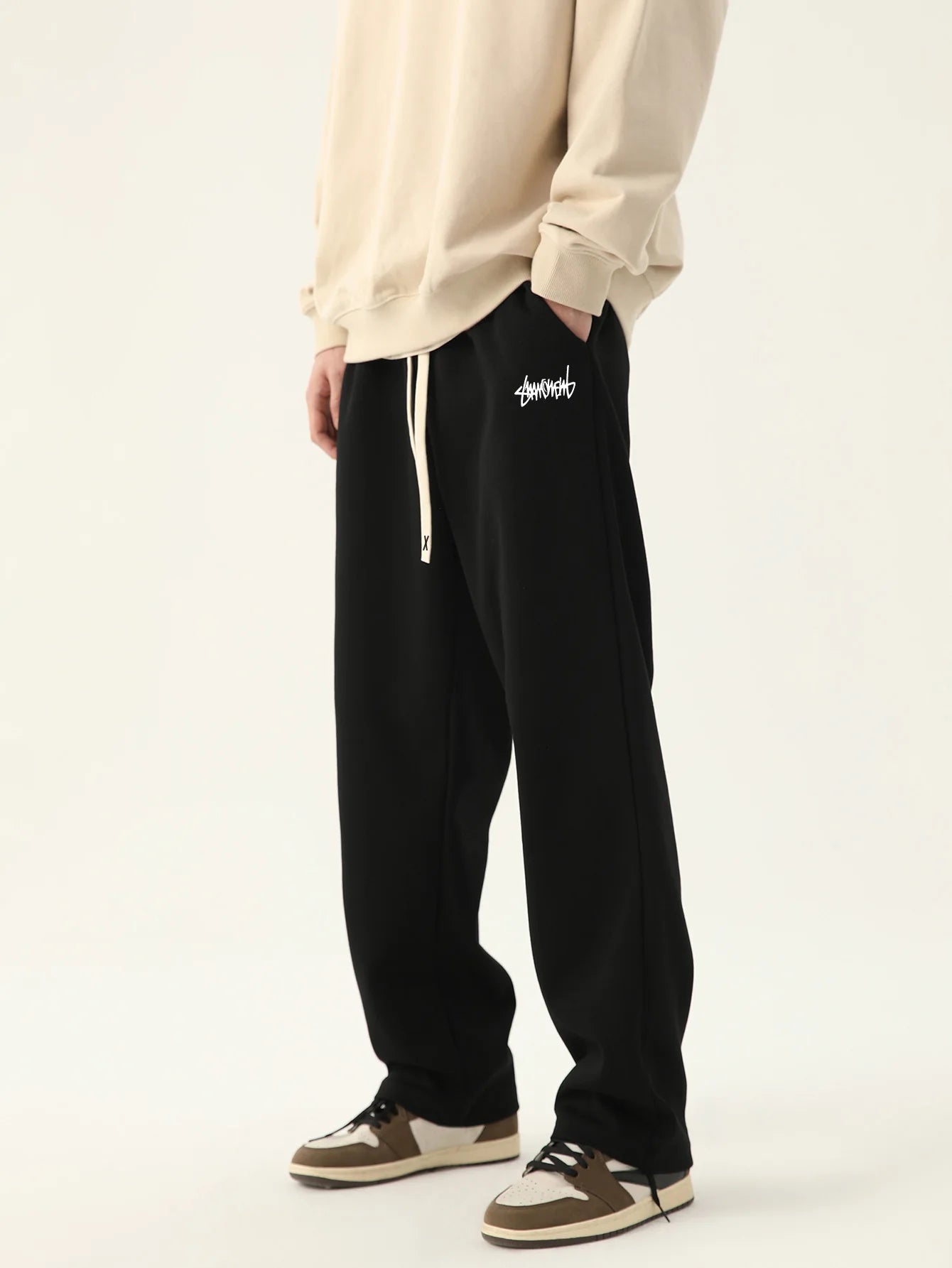 Men's jogging pants baggy pants neutral breathable baggy outdoor pants fashion design jogging pants 2024 new sweatpants