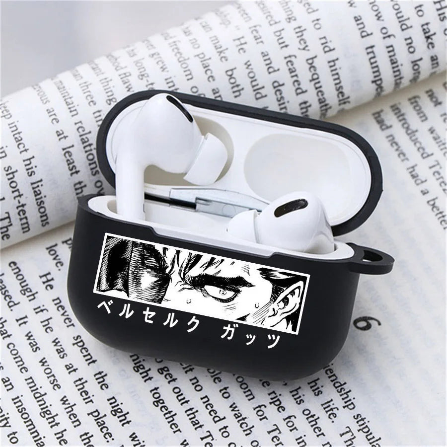 Anime Berserk Earphone Case for Apple Airpods 1 2 3 Pro 2 Guts Griffith Protective Berserk Airpods Case