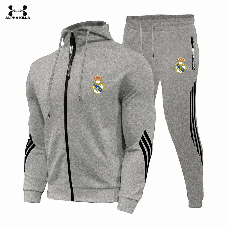 2025  New  Atmosphere Spring And  Autumn  Men's  Sports Suit Sportswear 2 Men's Sweatshirt + Pants Men's  Street Wear  Suit Coat