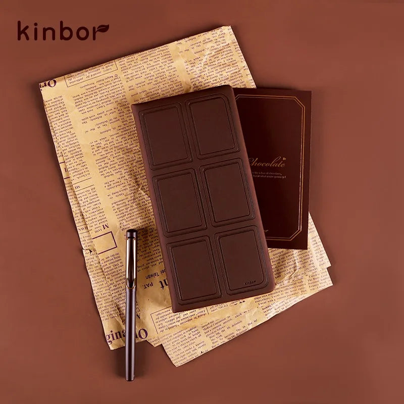 Kinbor Weekly Planner Set Chocolate Self-filled Pocket Calendar Goal& Habit Tracker Organizer Aesthetic Diary Schedule Handbook