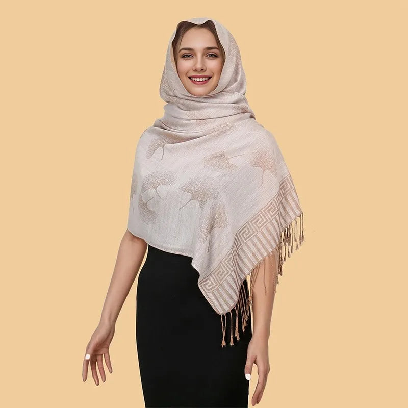 2024 Luxury Thick Cashmere Scarf Women Print New Wraps Pashmina Travel Poncho Warm Blanket Winter Bufanda Shawl Female Stoles