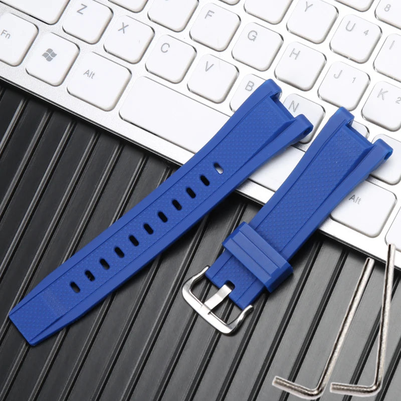 Rubber Strap Suitable for Casio G-Shock GST-B100 W300 210 400G S130 S330 Men's Resin Watch Band Waterproof Watch Accessories