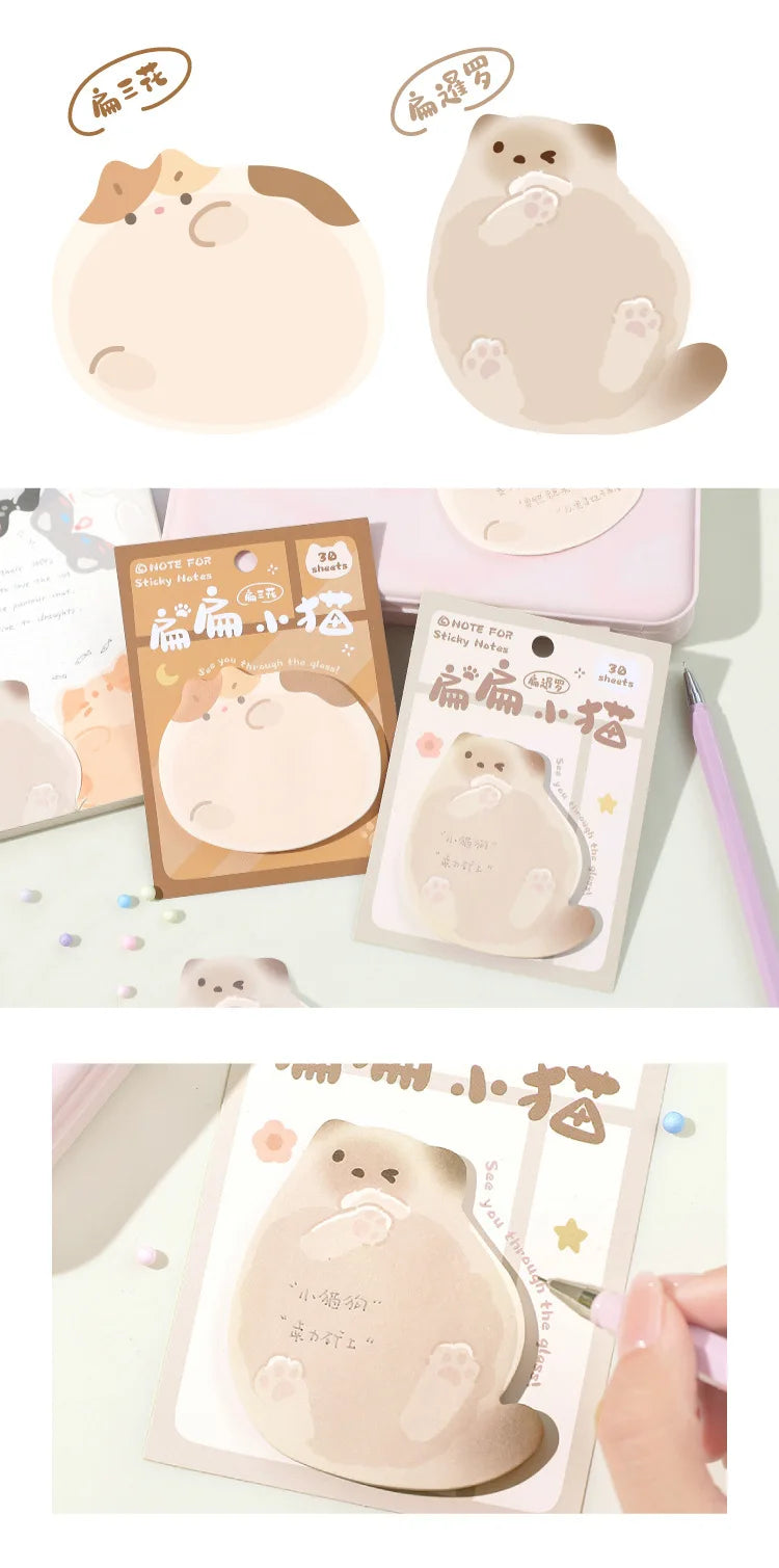 Kitten Series Convenient Stickers Korean Cute Pet Cat Student Leave A Message N Times Posted Sticky Notes  Stationery  Kawaii