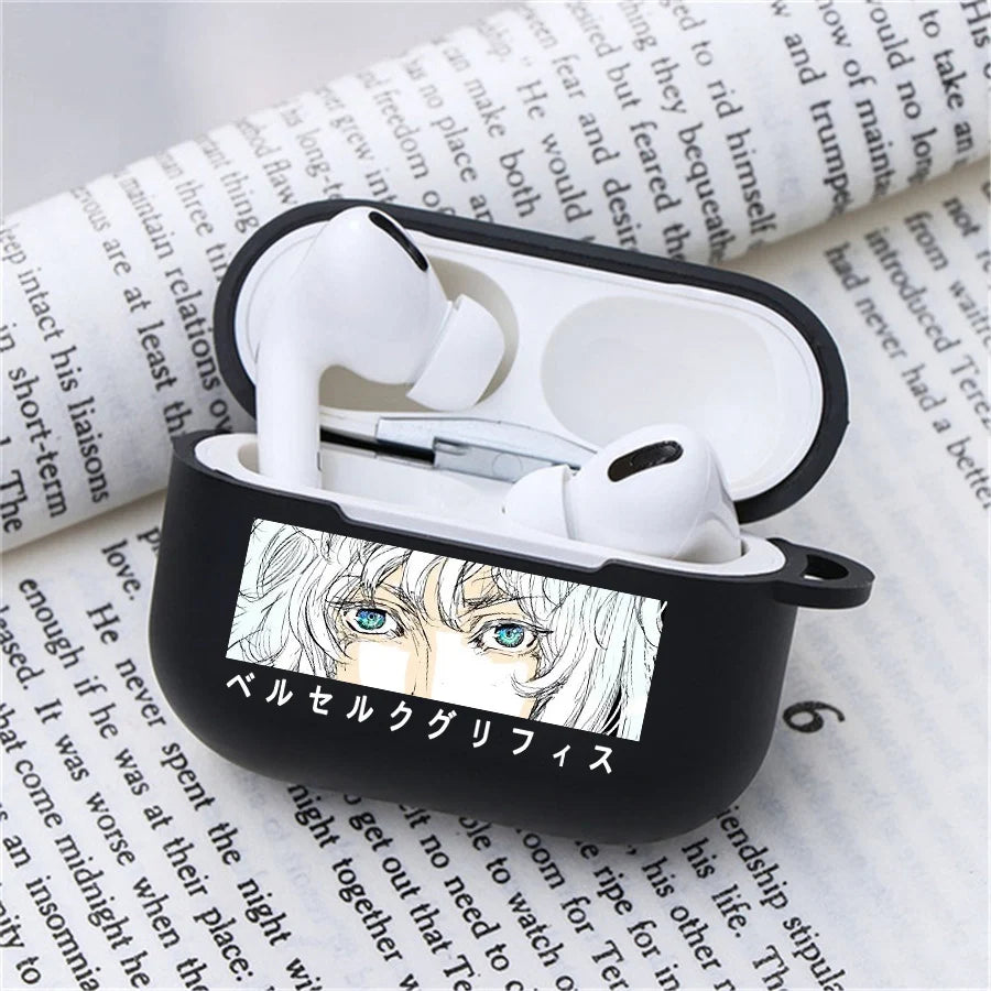 Anime Berserk Earphone Case for Apple Airpods 1 2 3 Pro 2 Guts Griffith Protective Berserk Airpods Case