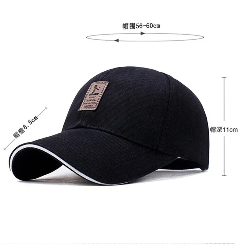 Summer Women Men Structured Baseball Cap Solid Cotton Adjustable Snapback Sunhat Outdoor Sports Hip Hop Baseball Hat Casquette