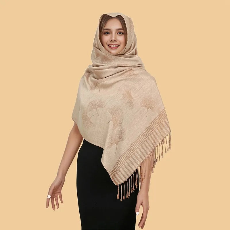 2024 Luxury Thick Cashmere Scarf Women Print New Wraps Pashmina Travel Poncho Warm Blanket Winter Bufanda Shawl Female Stoles